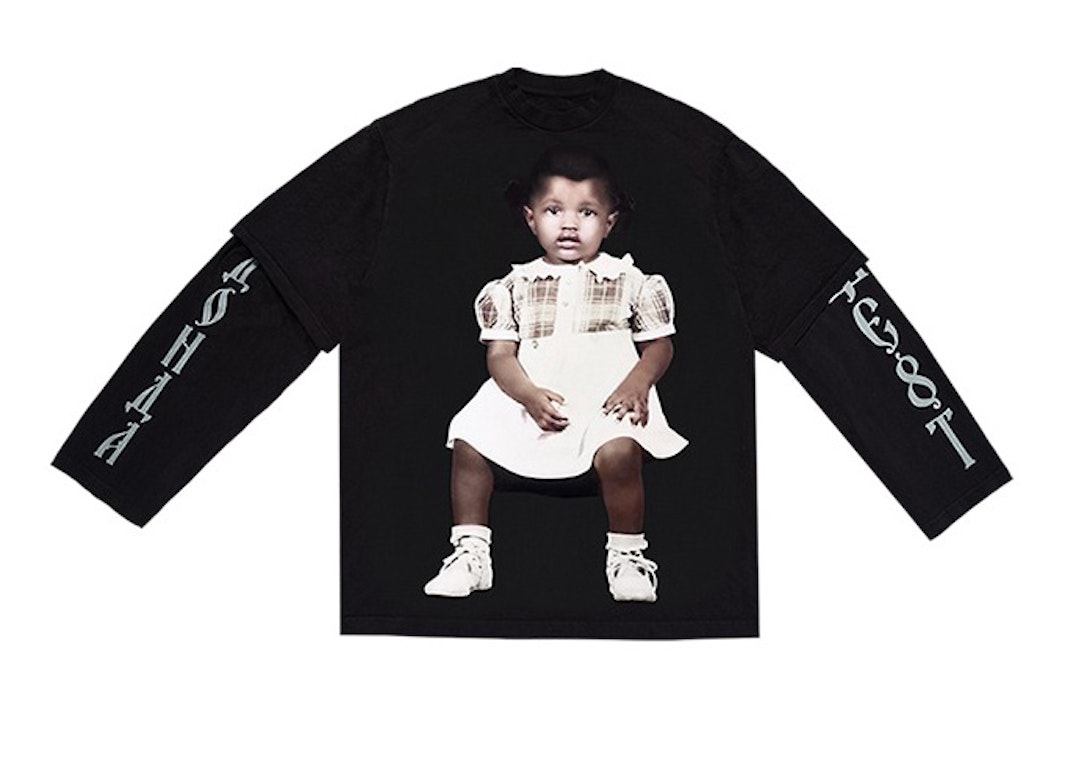 Pre-owned Kanye West Donda 2 Layer L/s T-shirt Black