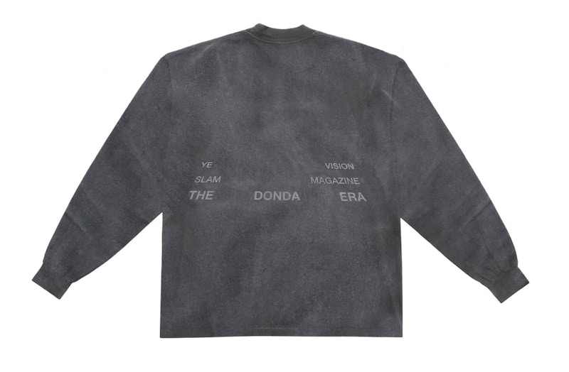 Kanye West DONDA Doves Slam L/S T-shirt Washed Black Men's - FW21 - US