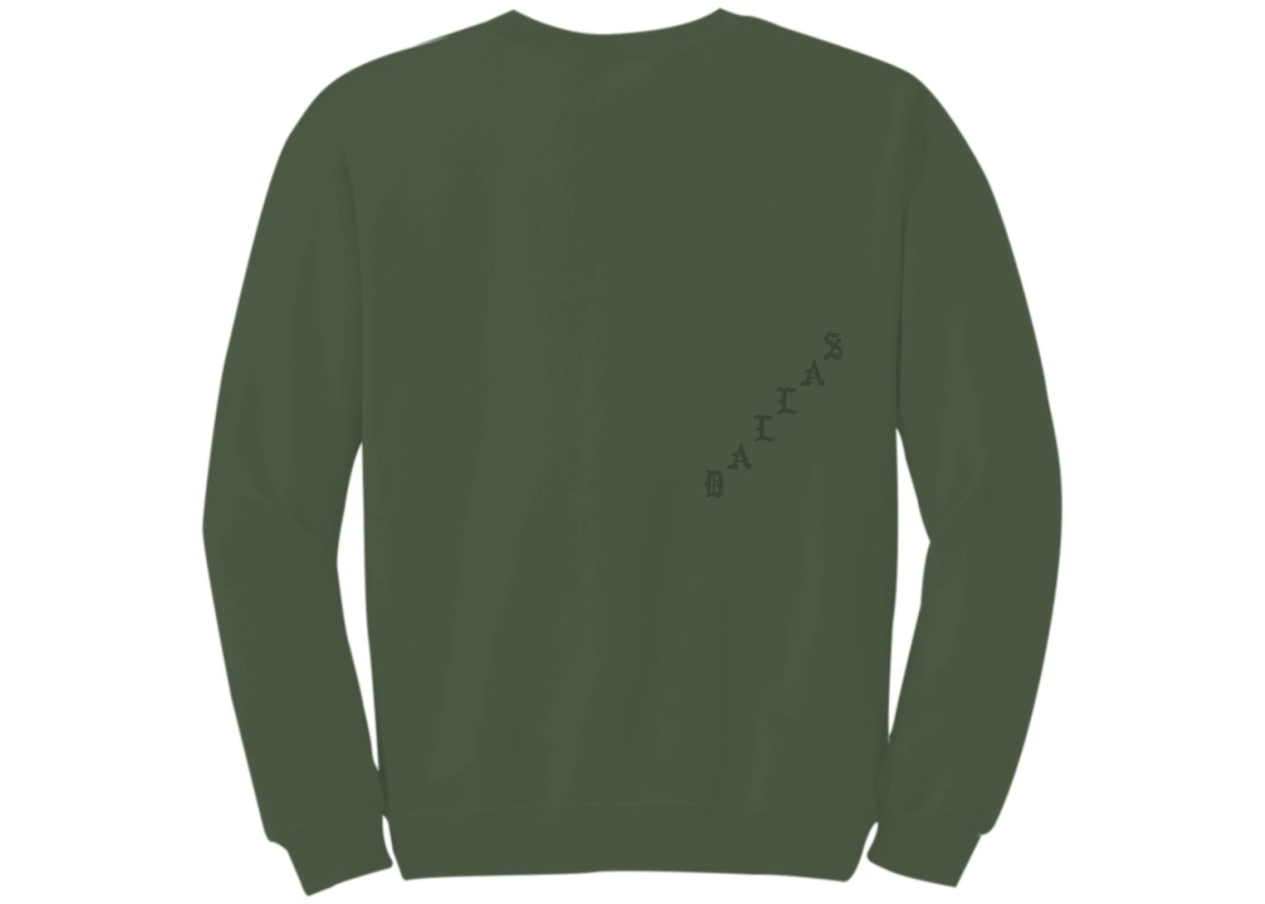 Kanye West Dallas Pablo Pop-Up Perfect Crewneck Military Green - Gb