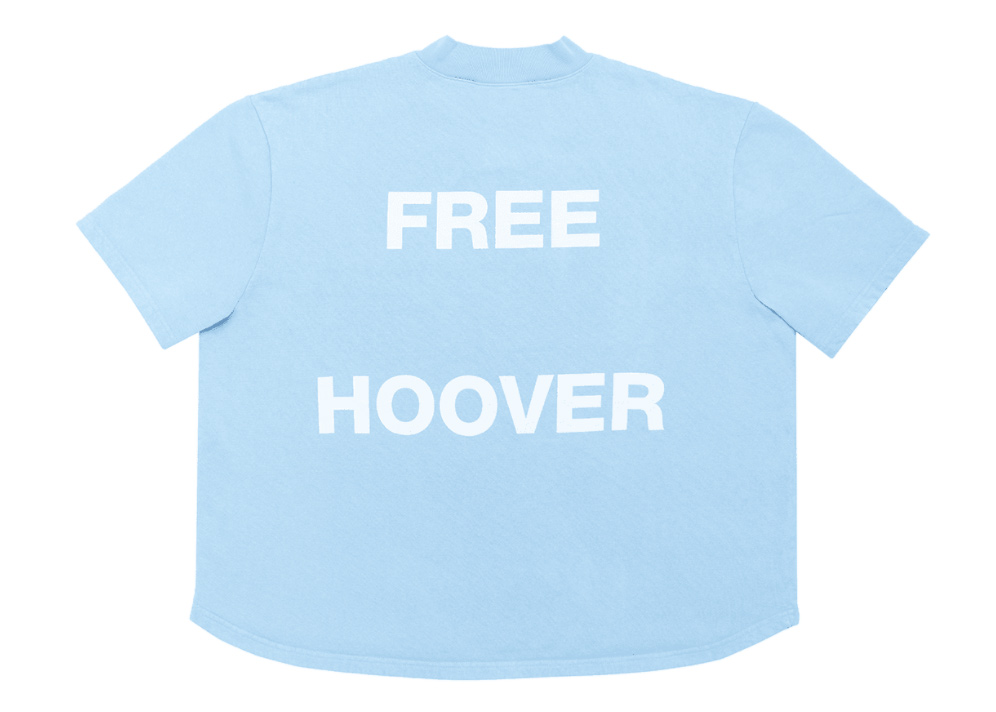 Kanye West & Drake Free Hoover Baseball T-shirt Light Blue