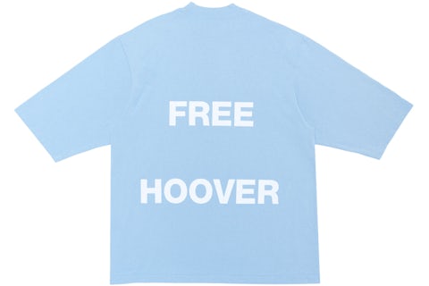 Kanye West Drake Free Hoover Long T-shirt Light Blue Men's