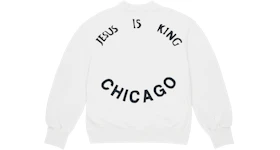 Kanye West Jesus Is King Chicago Crewneck White