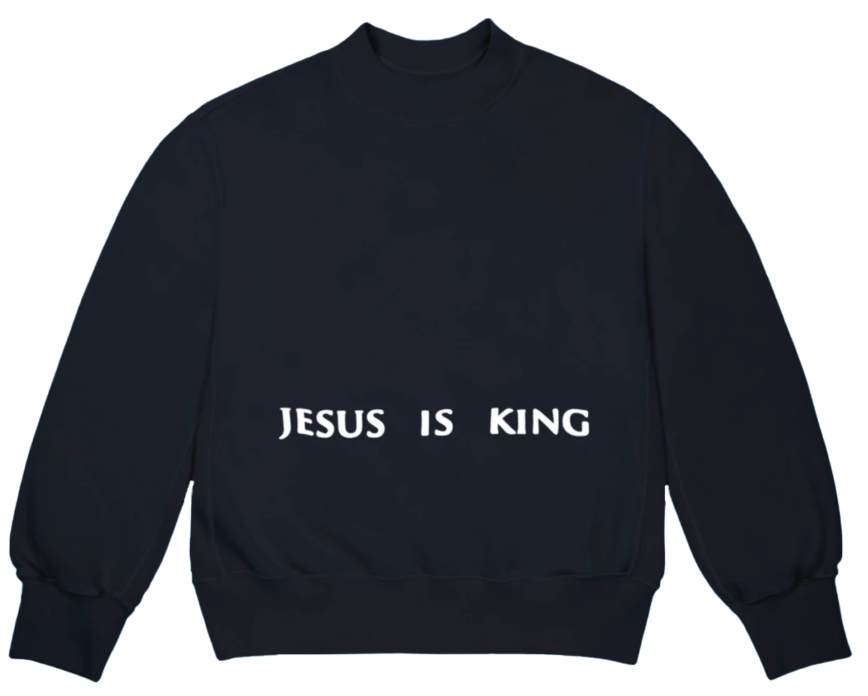 Kanye West Jesus Is King Chicago Painting Crewneck Navy Men's - FW19 - US