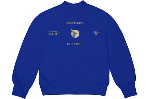Kanye West Jesus Is King Dove I Crewneck Blue Men s FW19 US