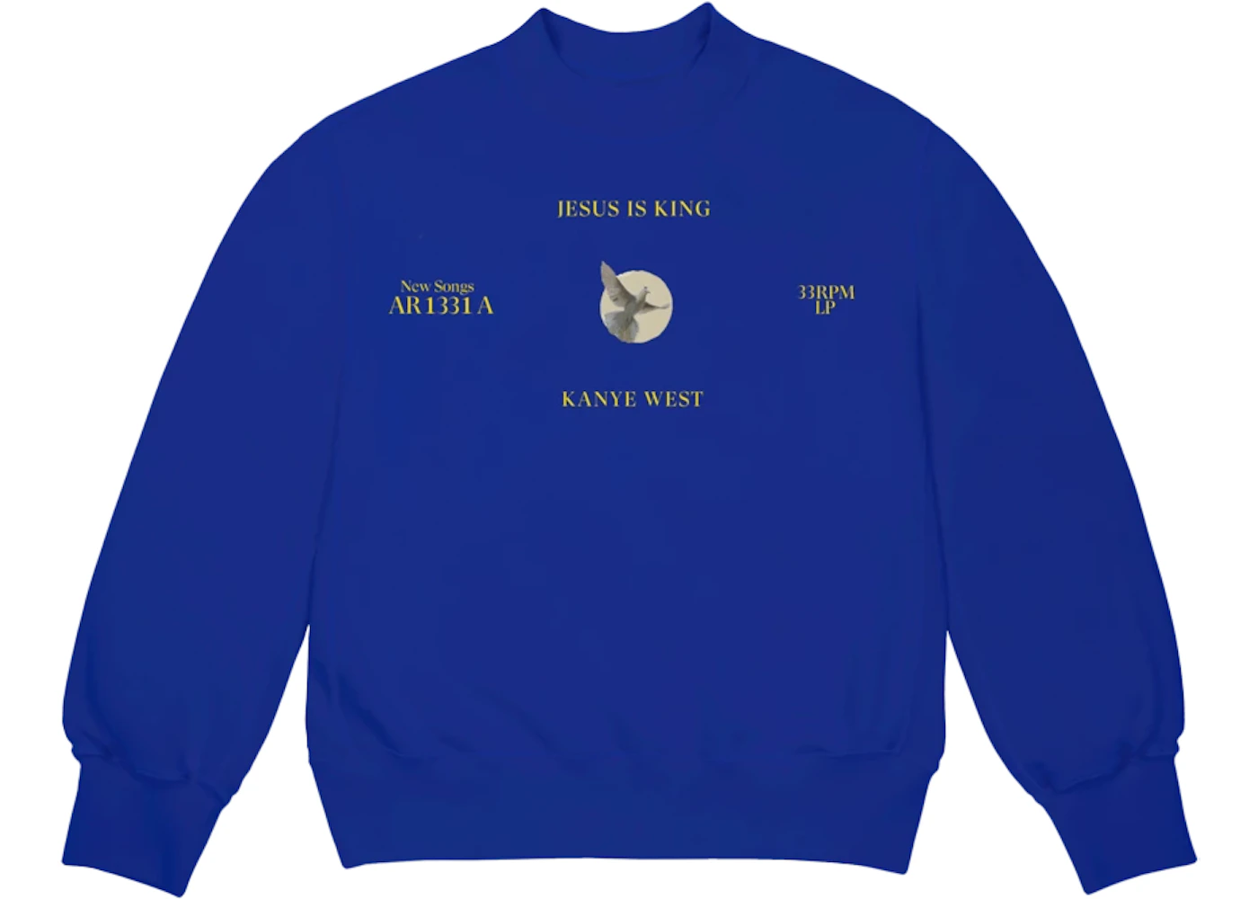 Kanye West Jesus Is King Dove I Crewneck Blue Men s FW19 GB