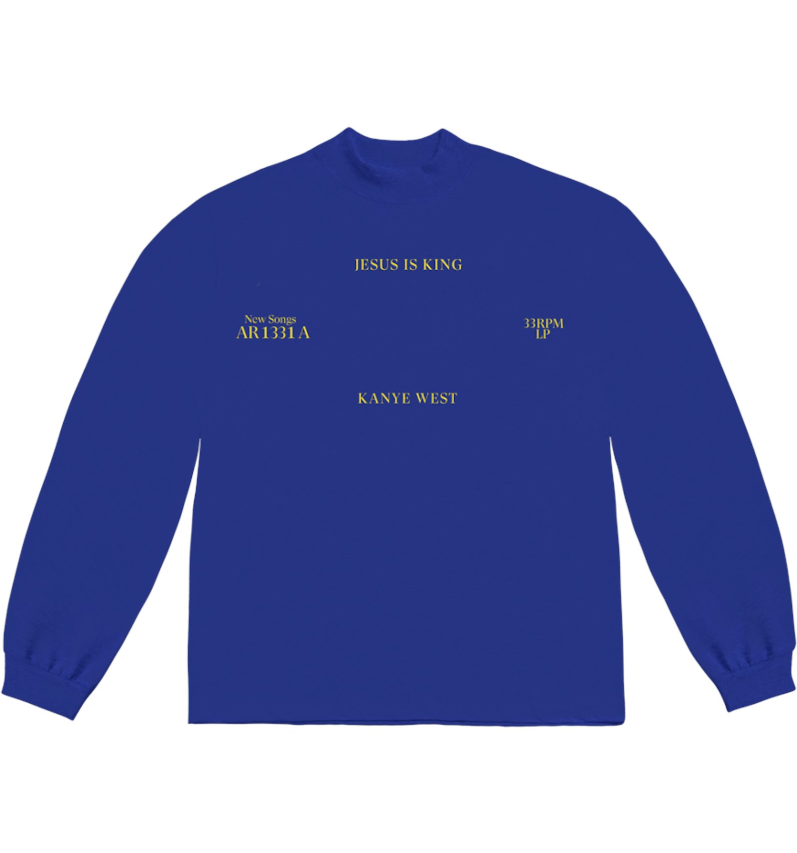 Kanye West Jesus Is King Vinyl I Long Sleeve Blue - FW19 Men's - US