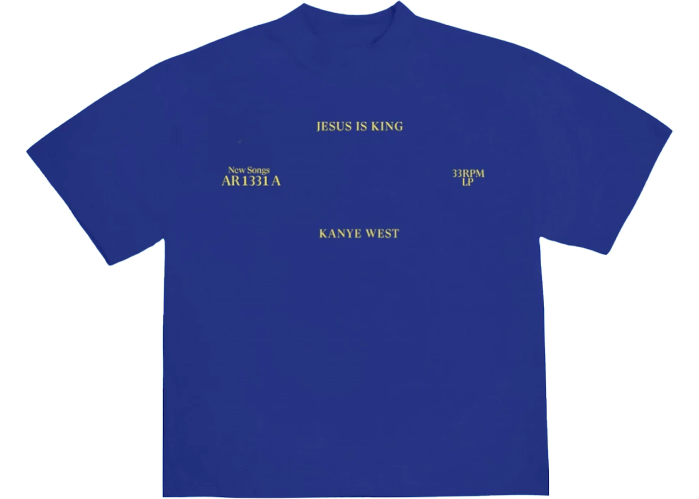 Kanye West Jesus Is King Vinyl I T-Shirt Blue メンズ - FW19 - JP