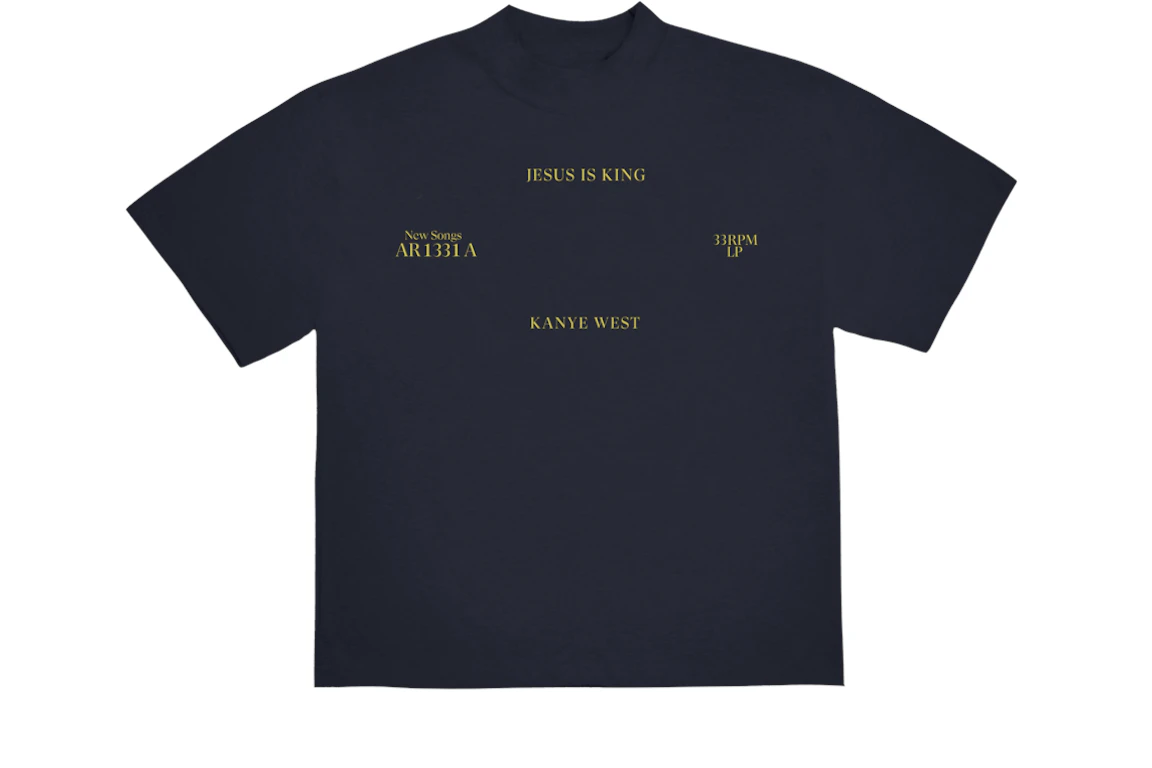 Kanye West Jesus Is King Vinyl II T-Shirt Navy