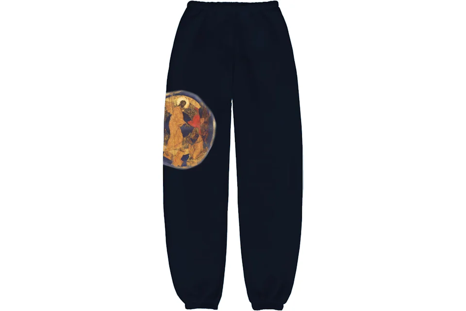 Kanye West Jesus Is King Pantalones de chandal Azul marino Hombre FW19 US