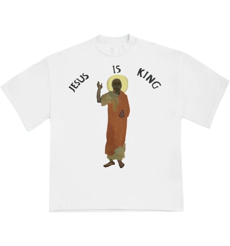 Kanye West Jesus Is King Maglietta Bianco Uomo FW19 IT