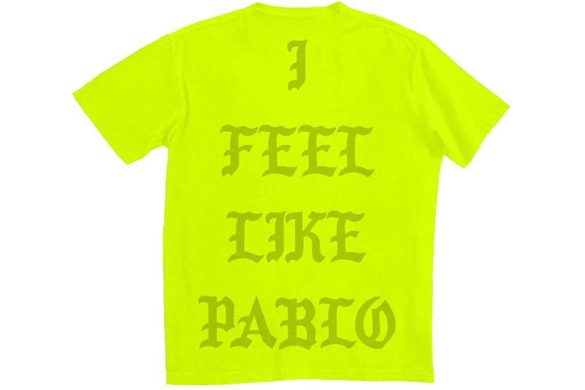 Kanye West Las Vegas Pablo Pop-Up I Feel Like Pablo T-shirt Safety Green