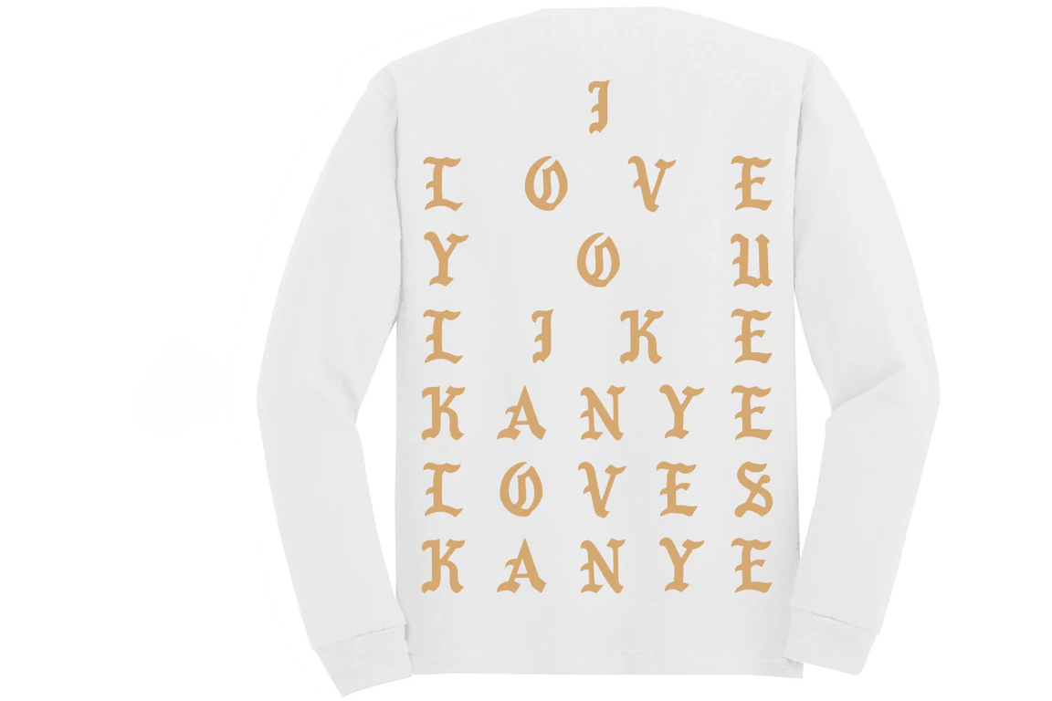 Kanye West Las Vegas Pablo Pop-Up Kanye Loves Kanye L/S Tee White