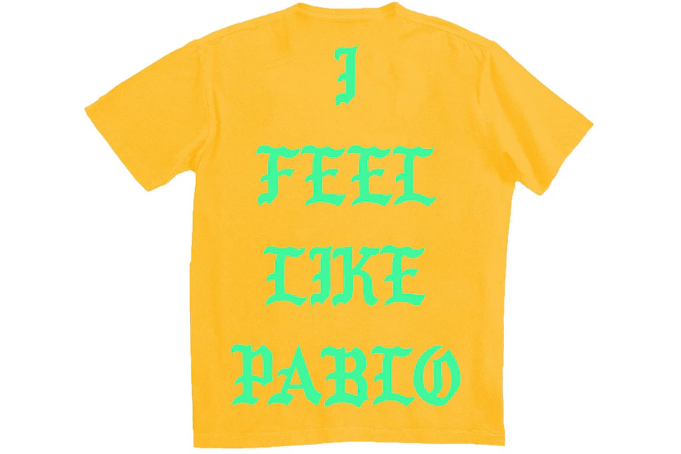 Staple Judgment Mob Kanye West Philadelphia Pablo Pop-Up I Feel Like Pablo T-shirt Gold - US
