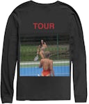 Kanye West Saint Pablo Kim Tennis Longsleeve T-Shirt Black