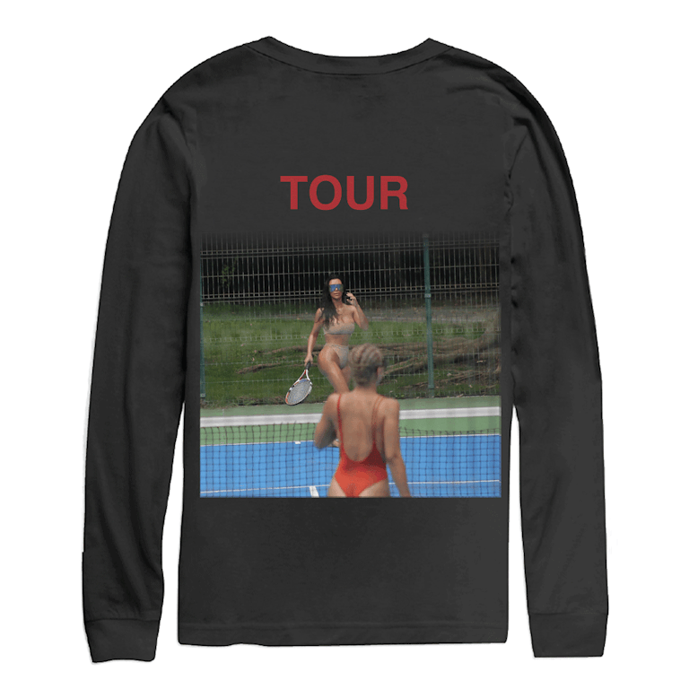 Pre-owned Kanye West Saint Pablo Kim Tennis Longsleeve T-shirt Black