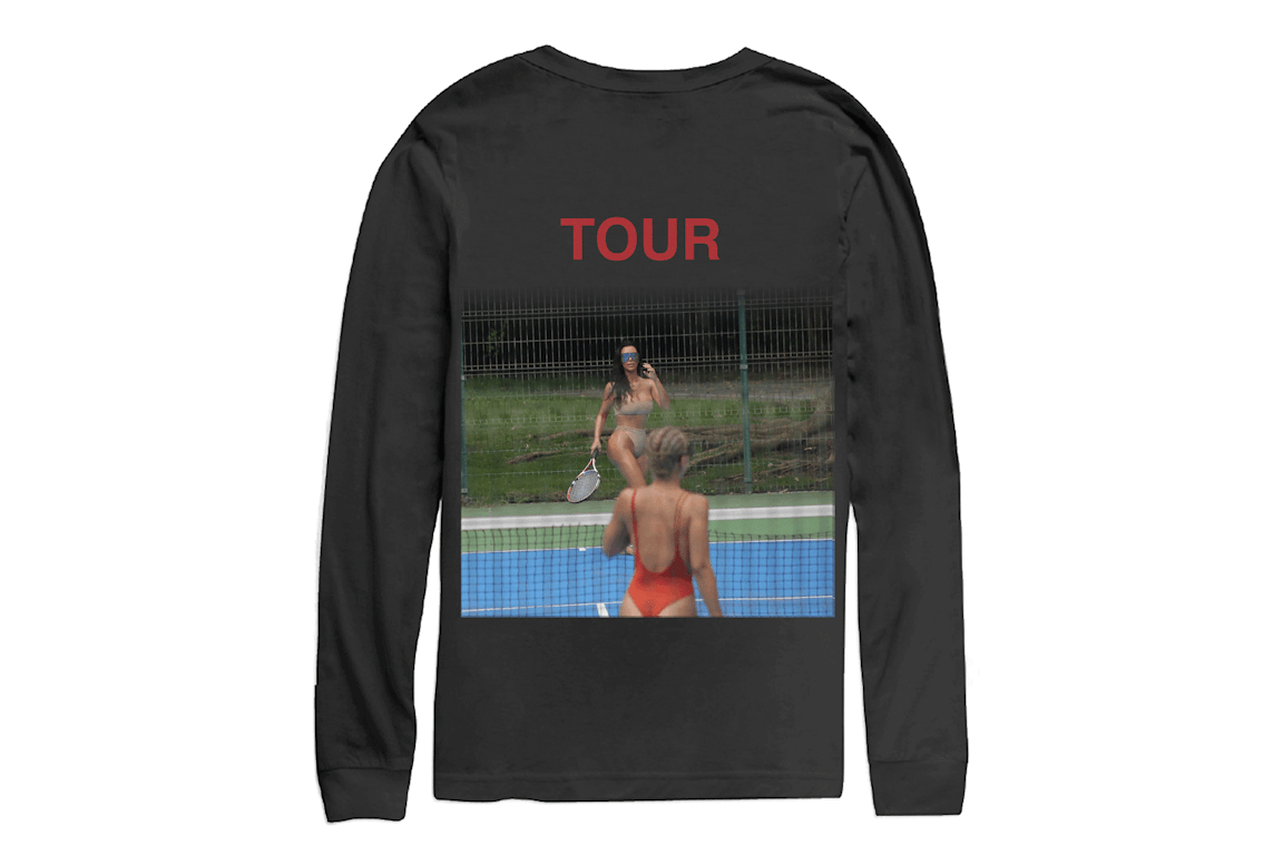 Pre-owned Kanye West Saint Pablo Kim Tennis Longsleeve T-shirt Black
