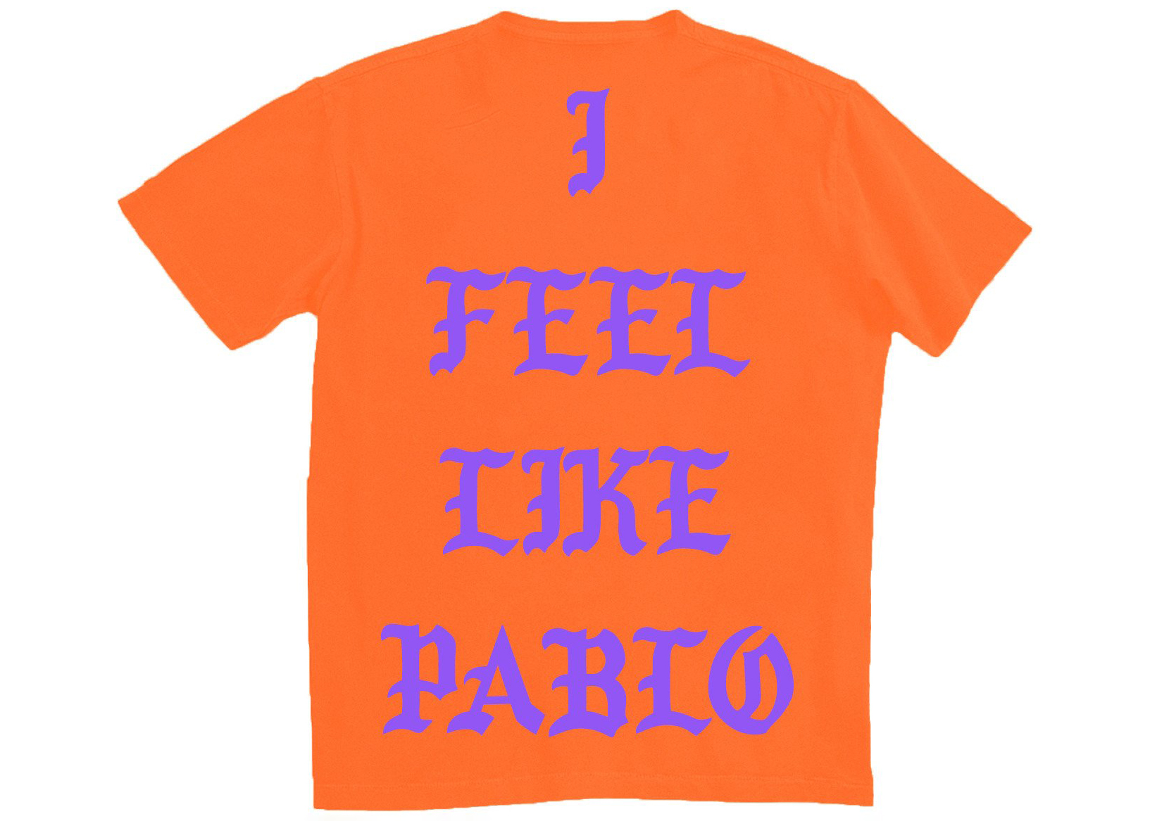 I Feel  Like Pablo Logo Black T Shirt The Real Life  Of Kanye Yeezy famous Tee