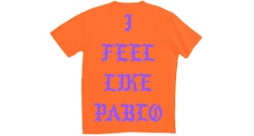 Kanye West San Francisco Pablo Pop-Up I Feel Like Pablo T-shirt Orange
