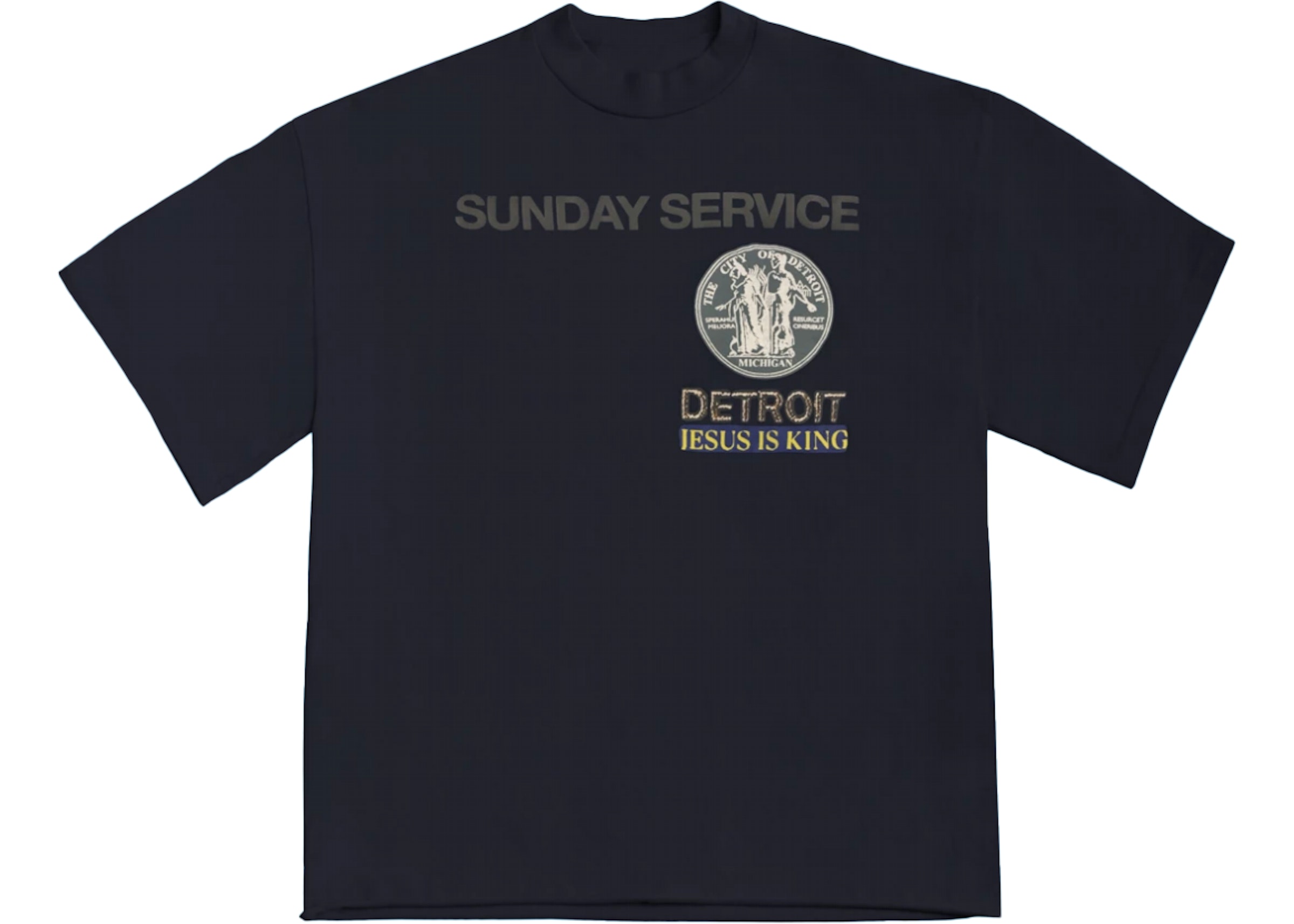 Kanye West Sunday Service Detroit T Shirt FW19 Men's