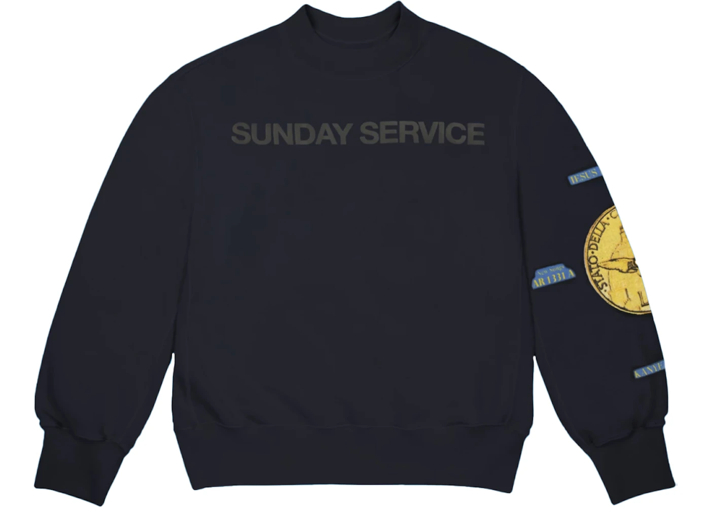 KANYE WEST × AWGE スウェット Sunday service Kanye West Sunday Service Gold Detroit Crewneck Navy Men's