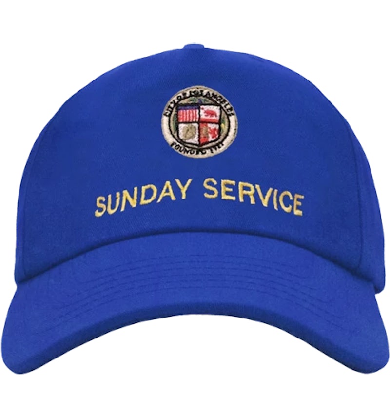 Kanye West Sunday Service Hat Blue Men's - FW19 - US Kanye West Sunday Service Hat Blue Men's - FW19 - US