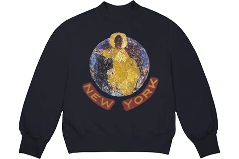 Kanye West Sunday Service New York I Crewneck Navy Men s FW19 GB