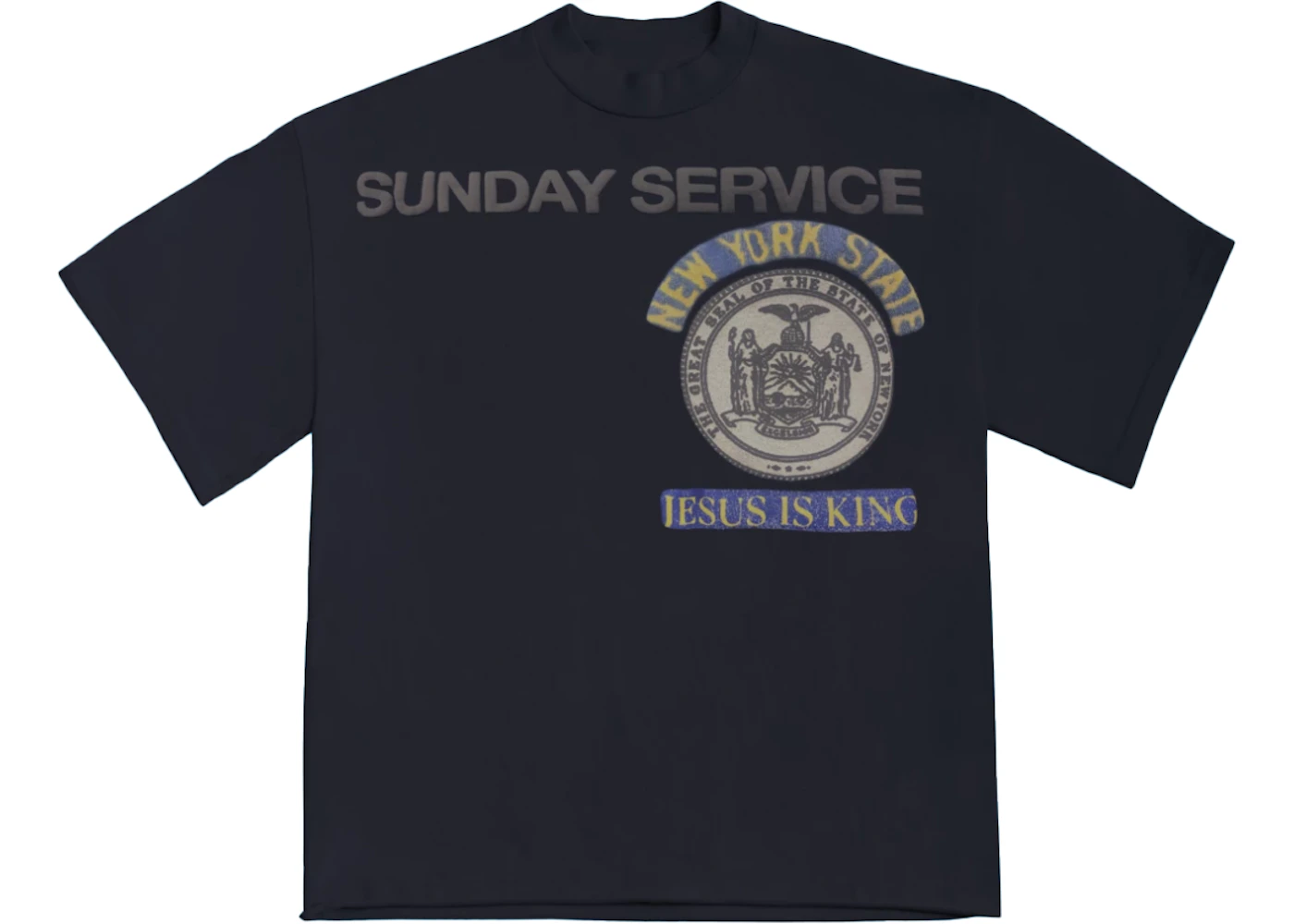 Kanye West Sunday Service New York I T Shirt Navy