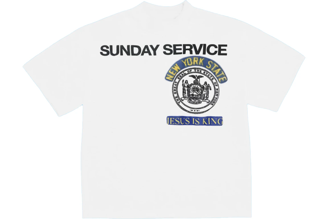 Kanye West Sunday Service New York III T Shirt White