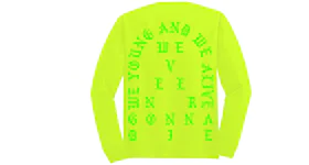 Kanye West Sydney Pablo Pop-Up We Young And We Alive L/S Tee Safety Green