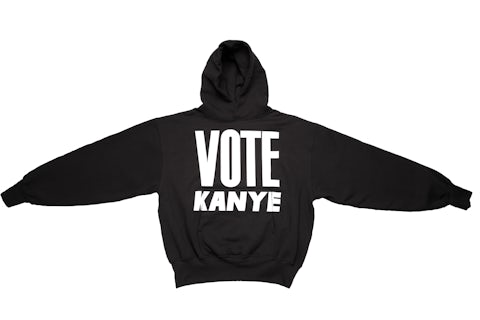 Kanye West Vote Kanye Hoodie Black Men's FW20 US