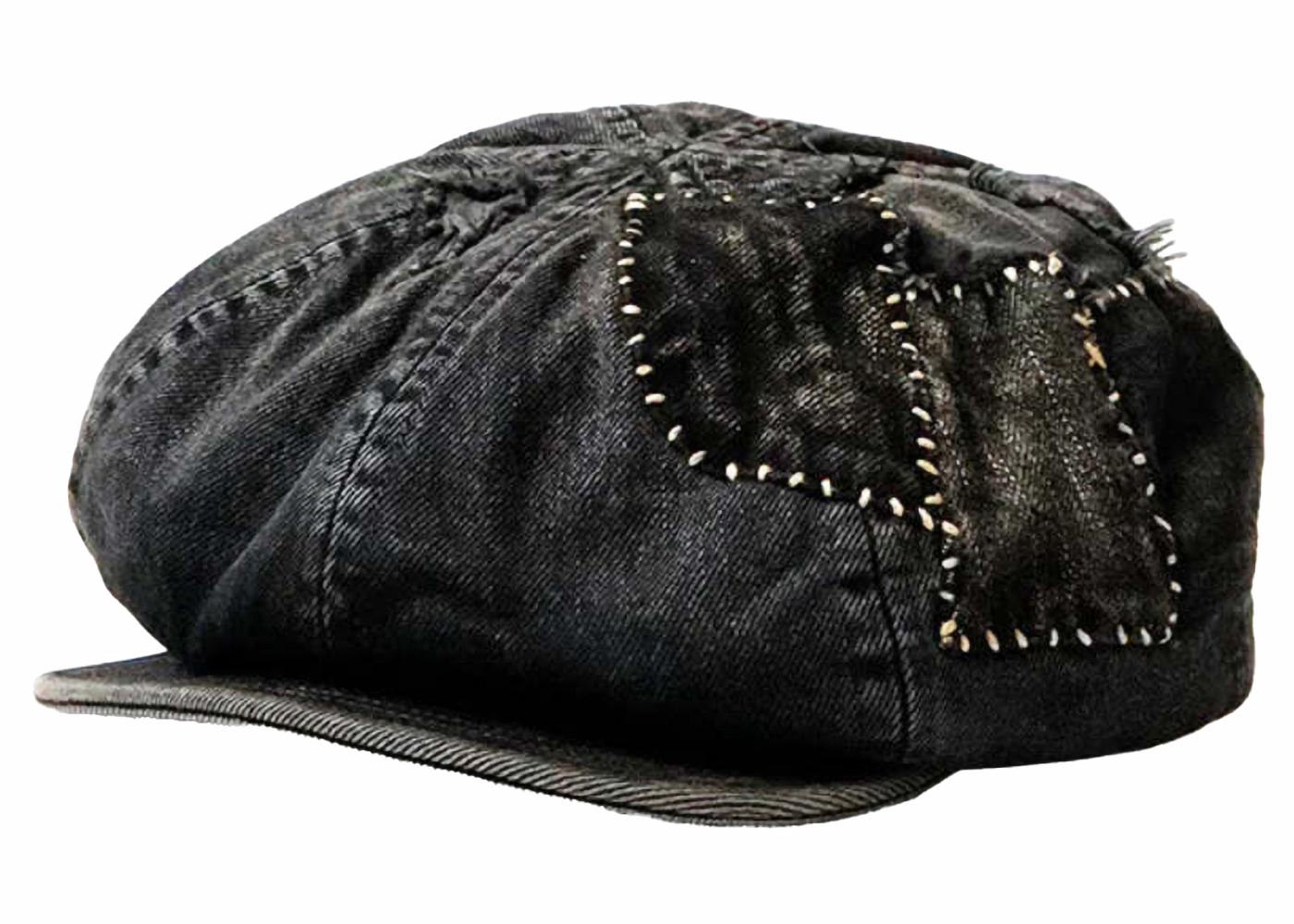 Kapital Dixie Factory 14oz Denim Casquette Hat Black/Black Men's 