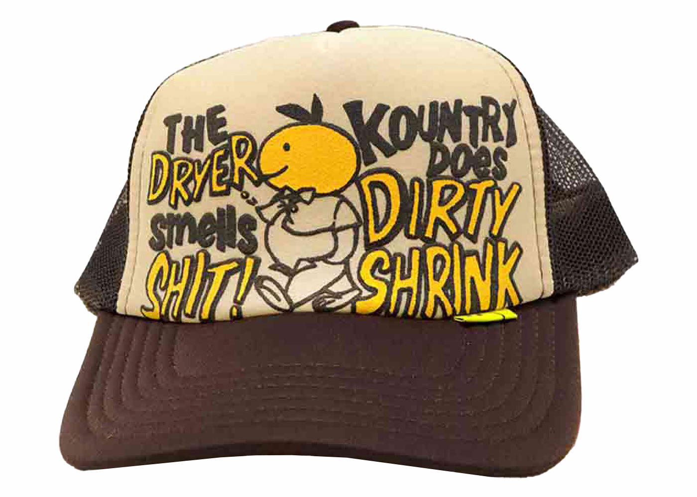 Kapital Kountry Dirty Shrink Trucker Cap Natural/Brown Men's 