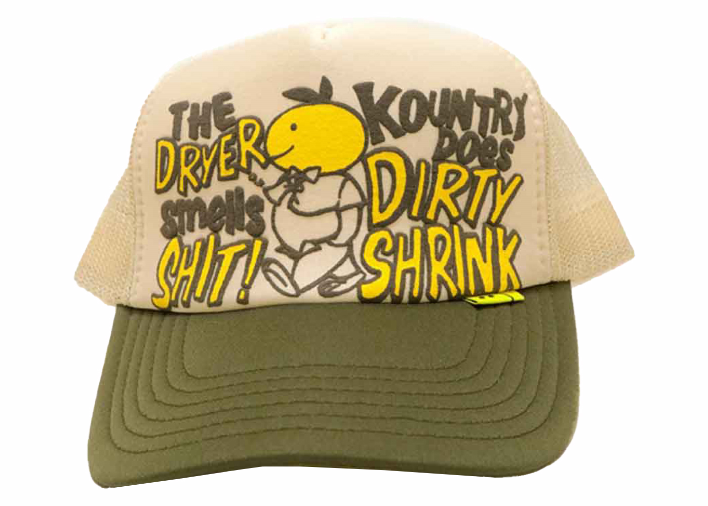 Kapital Kountry Dirty Shrink Trucker Cap Natural/Khaki