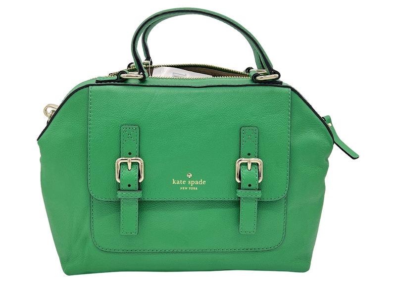 Kate Spade Allen Street Bag Green in Leather with Gold tone US