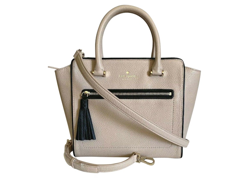 Kate Spade Allyn Chester Street Satchel Bag Warm Beige in Leather