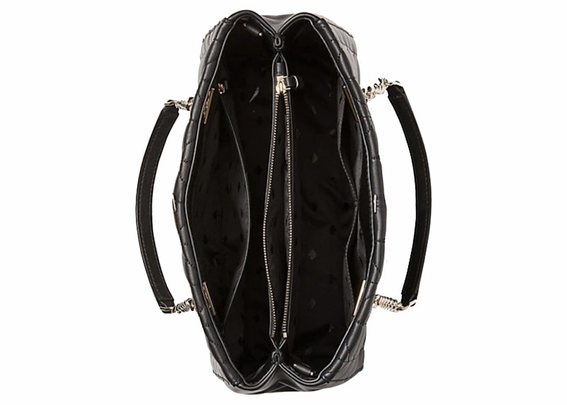 Kate Spade Briar Lane Quilted Crossbody Bag Medium Black in Leather