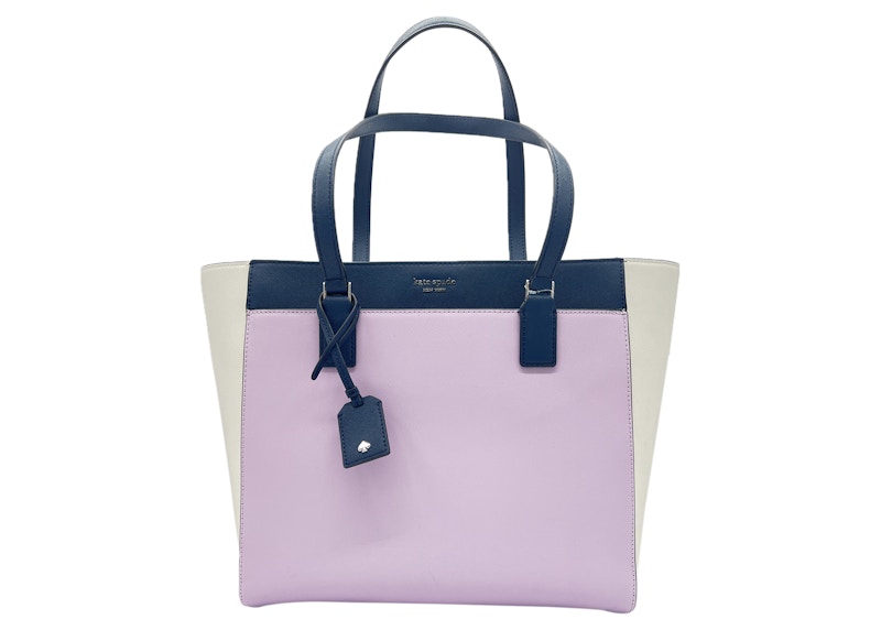 Kate Spade Cameron Laptop Tote Bag Large Lavender/Petrol Blue