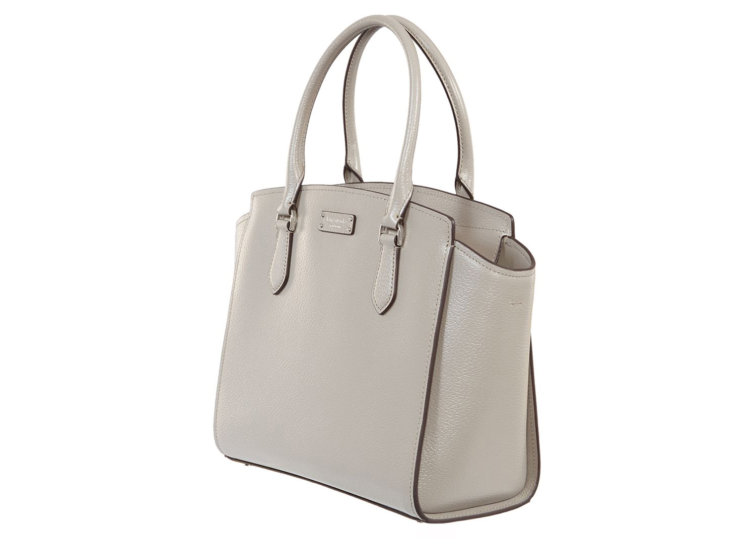 Kate Spade Jeanne Satchel Bag Medium Soft Taupe in Leather with Silver-tone  - US