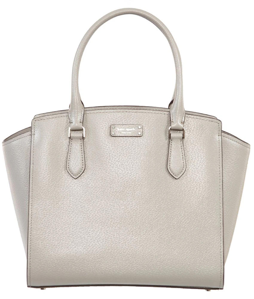Kate Spade Jeanne Satchel Bag Medium Soft Taupe in Leather with Silver-tone  - US
