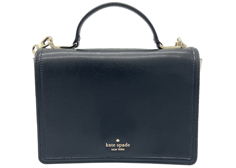 Kate Spade Patterson Drive Maisie Bag Black Cement in Leather with Gold tone US