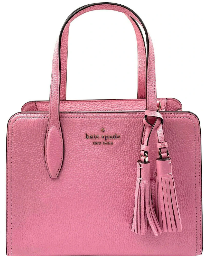 Kate Spade Pink Saffiano Leather Top Zip Slim Crossbody Bag Kate