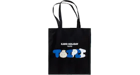 KAWS Holiday Limited Taipei Tote Bag Black/Blue