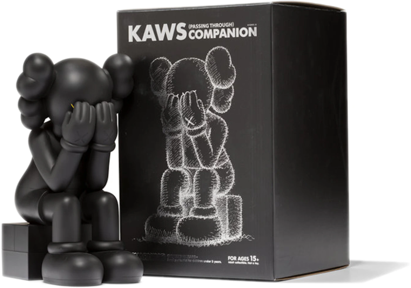 KAWS Passing Through Companion Vinyl Figure (2013) Black