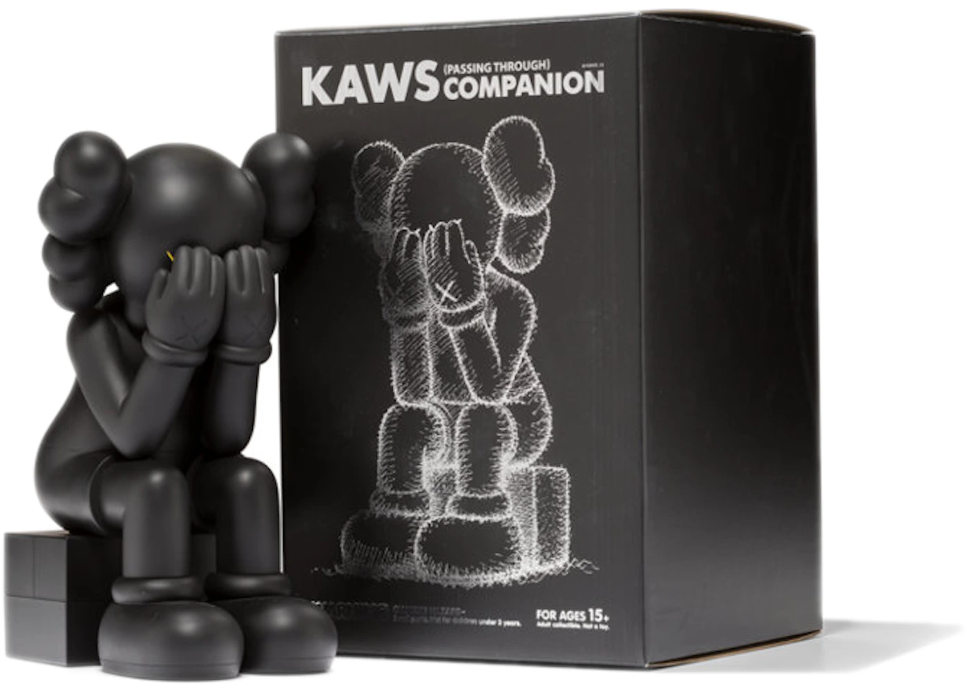 KAWS Passing Through Companion Vinyl Figure (2013) Black - US KAWS Passing Through Companion Vinyl Figure (2013) Black - US