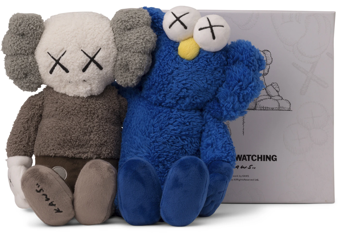KAWS Seeing/Watching Plush Grey/Blue US