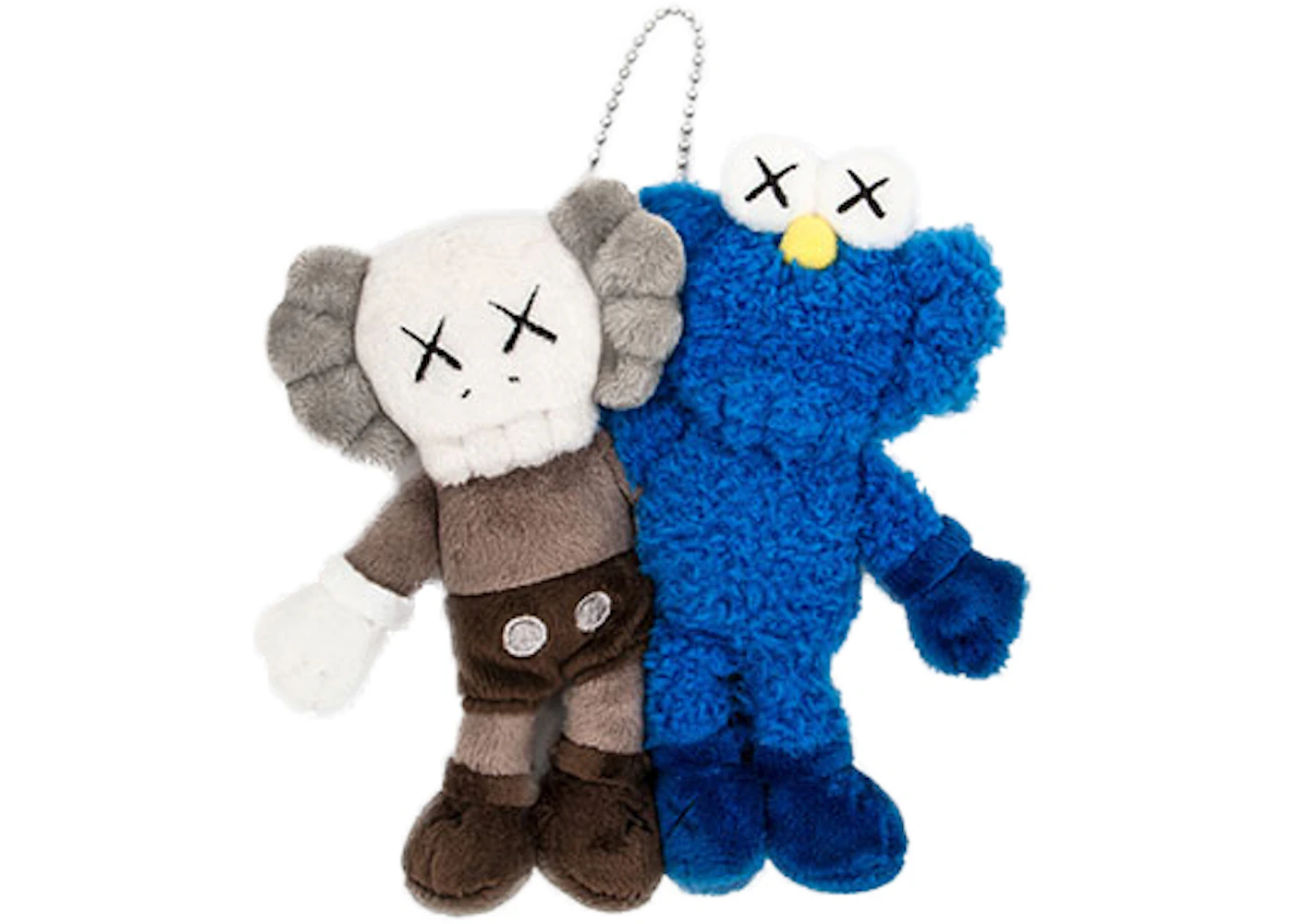 KAWS Seeing/Watching Plush Keychain Grey/Blue US - Main Image
