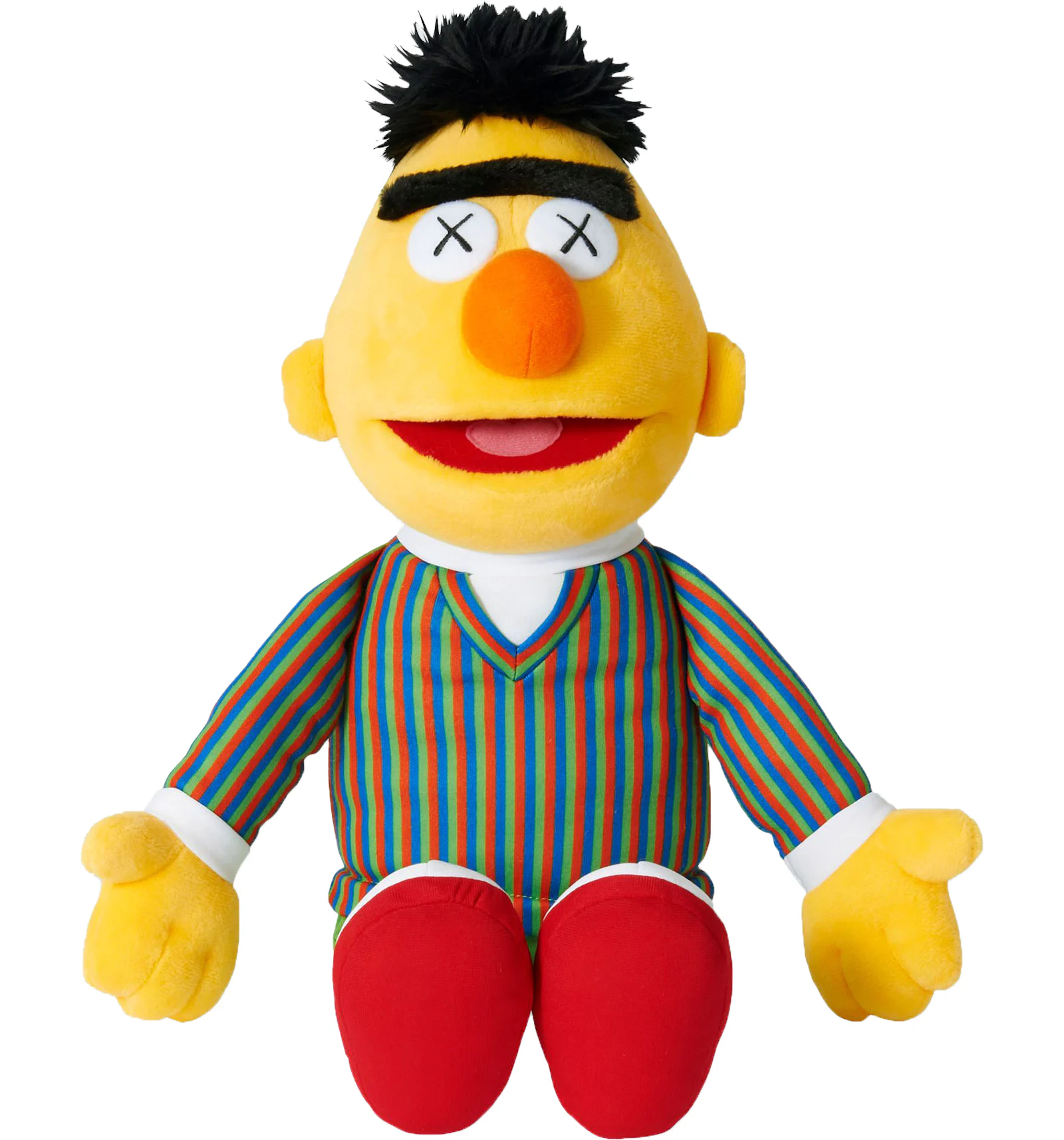 KAWS Sesame Street Uniqlo Bert Plush Toy Yellow US