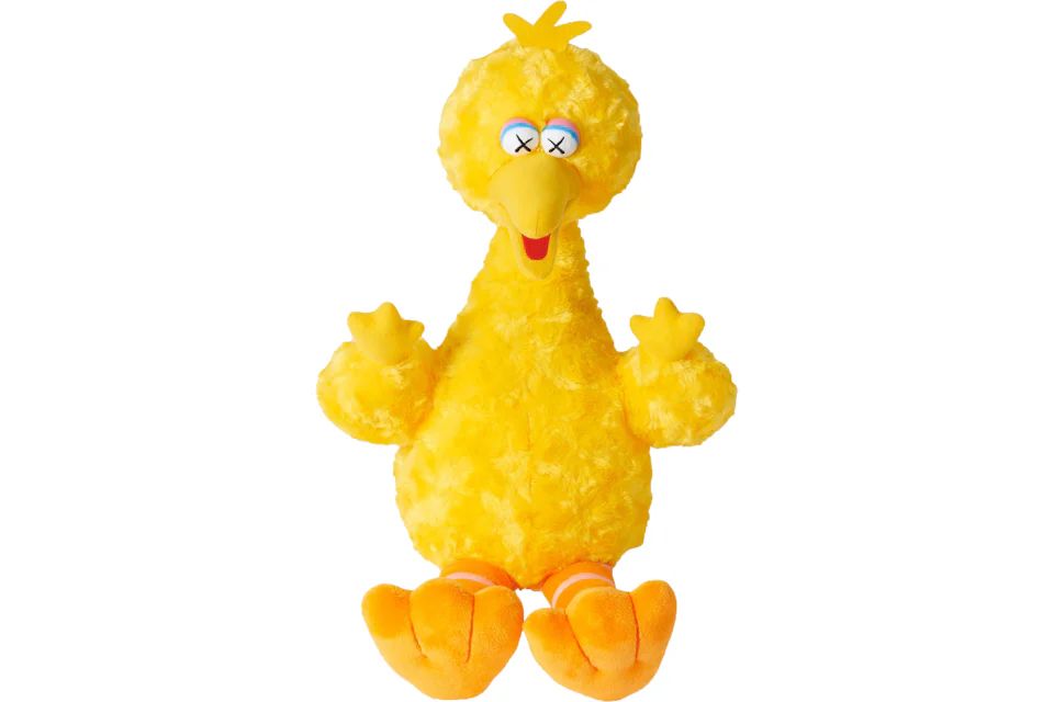 KAWS Sesame Street Uniqlo Big Bird Plush Toy Yellow US