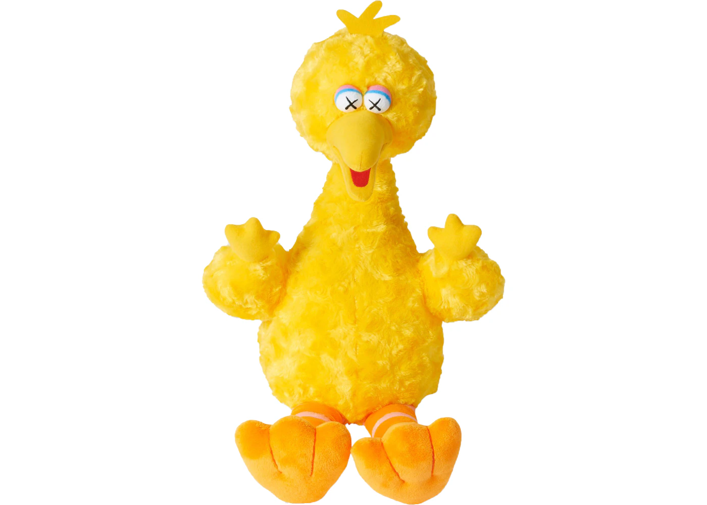 サンエックス UNIQLO ぬいぐるみ イエロー KAWS Sesame Street Uniqlo Big Bird Plush Toy Yellow - US