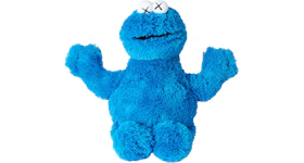 KAWS Sesame Street Uniqlo Cookie Monster Plush Toy Blue